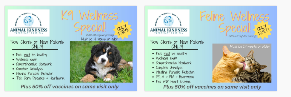 website specials